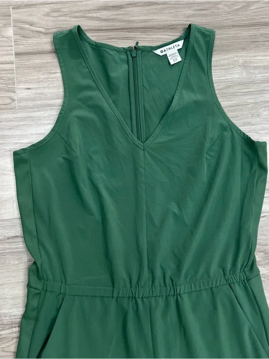 Athleta Brooklyn Jumpsuit in Vineyard Green Size 8 - Picture 6 of 11